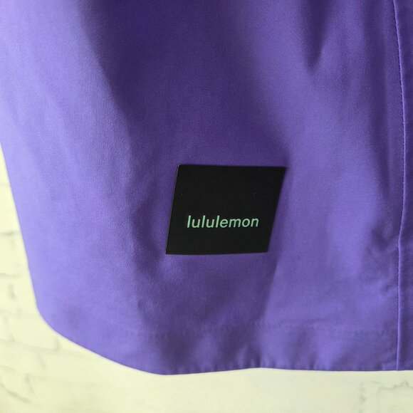 Lululemon Waterproof Hiking Half Zip Pullover Light Electric Indigo Size 4 Gorp - Picture 6 of 9